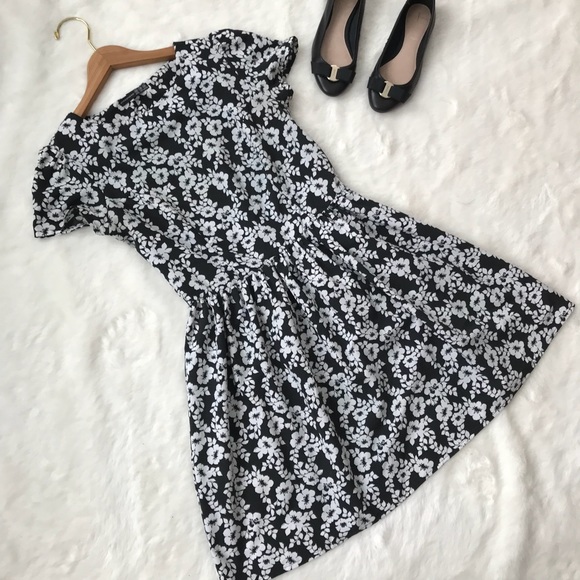 primark black and white dress